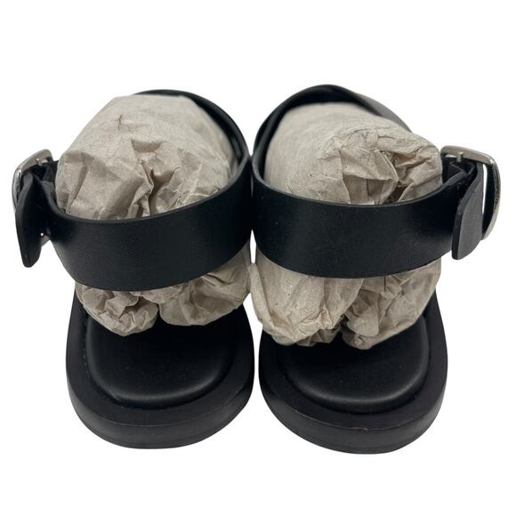 Everlane The City Crossover Sandal Black Leather Size 5 New without Box - Picture 11 of 12